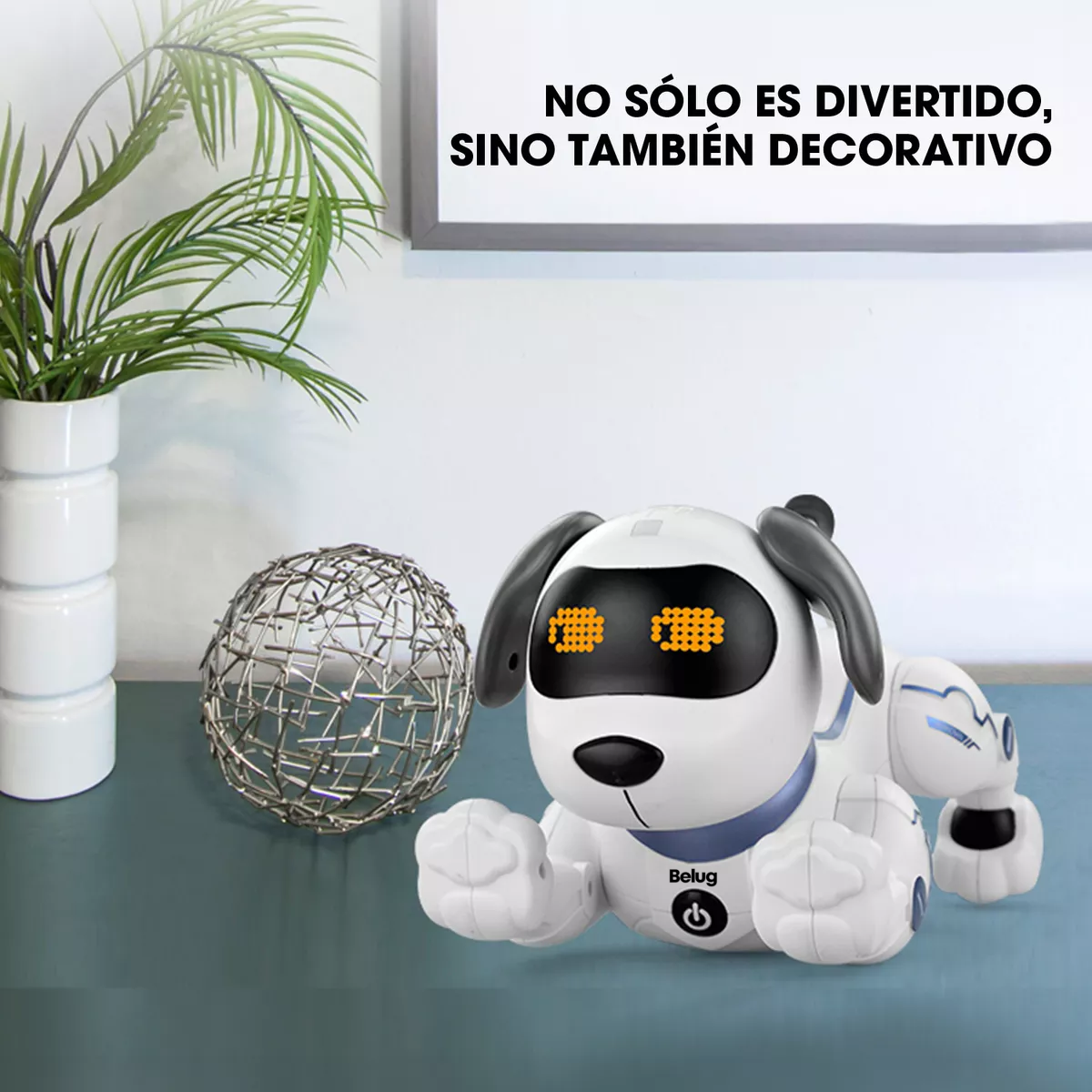 Foto 4 | Juguetes Perro Robot Belug con Control Remoto Blanco