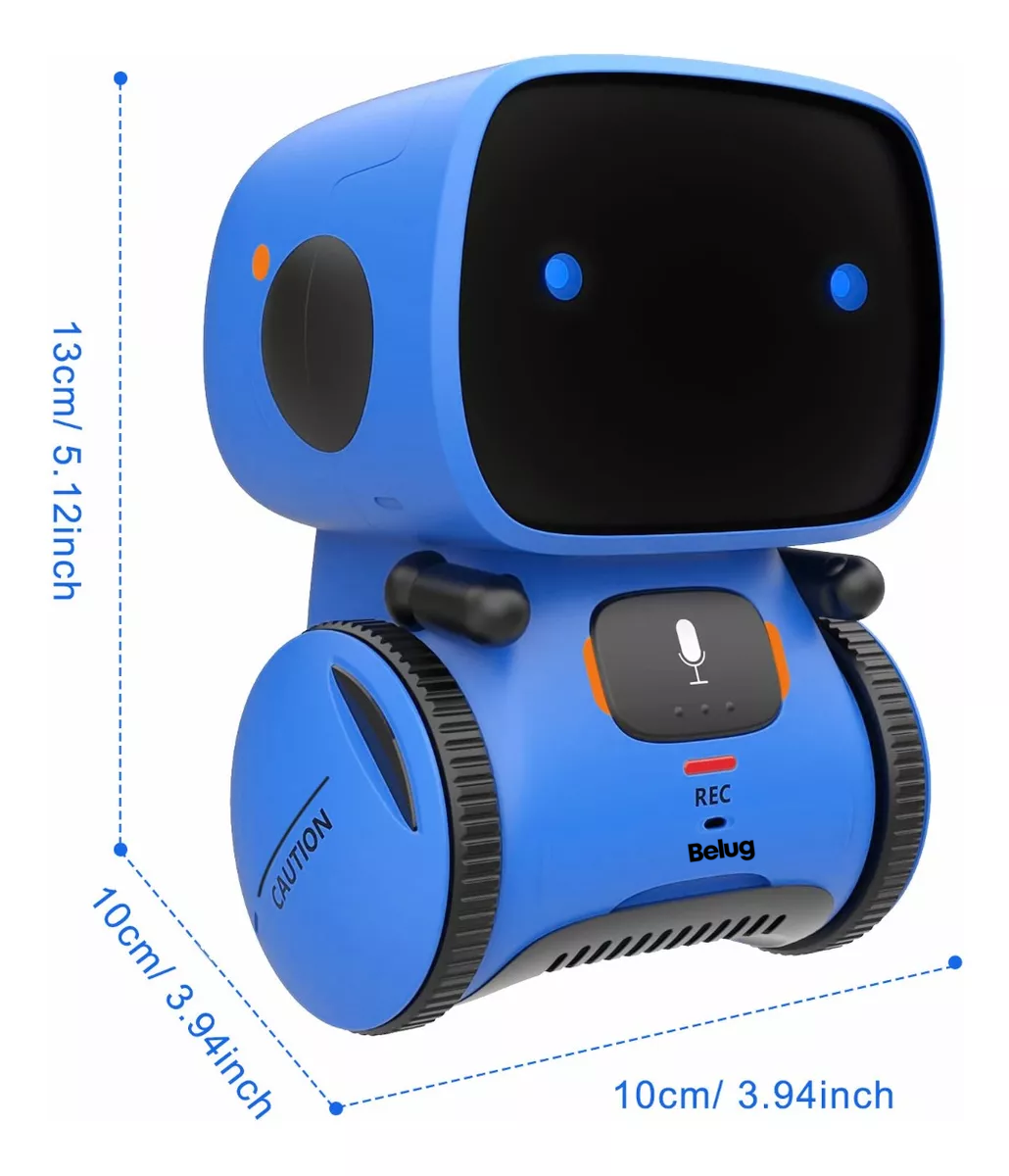 Foto 4 pulgar | Robot Juguetes Inteligente Niños Control Táctil, Español Azul