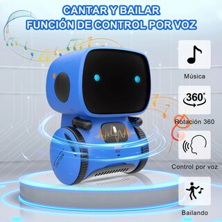 Foto 3 | Robot Juguetes Inteligente Niños Control Táctil, Español Azul