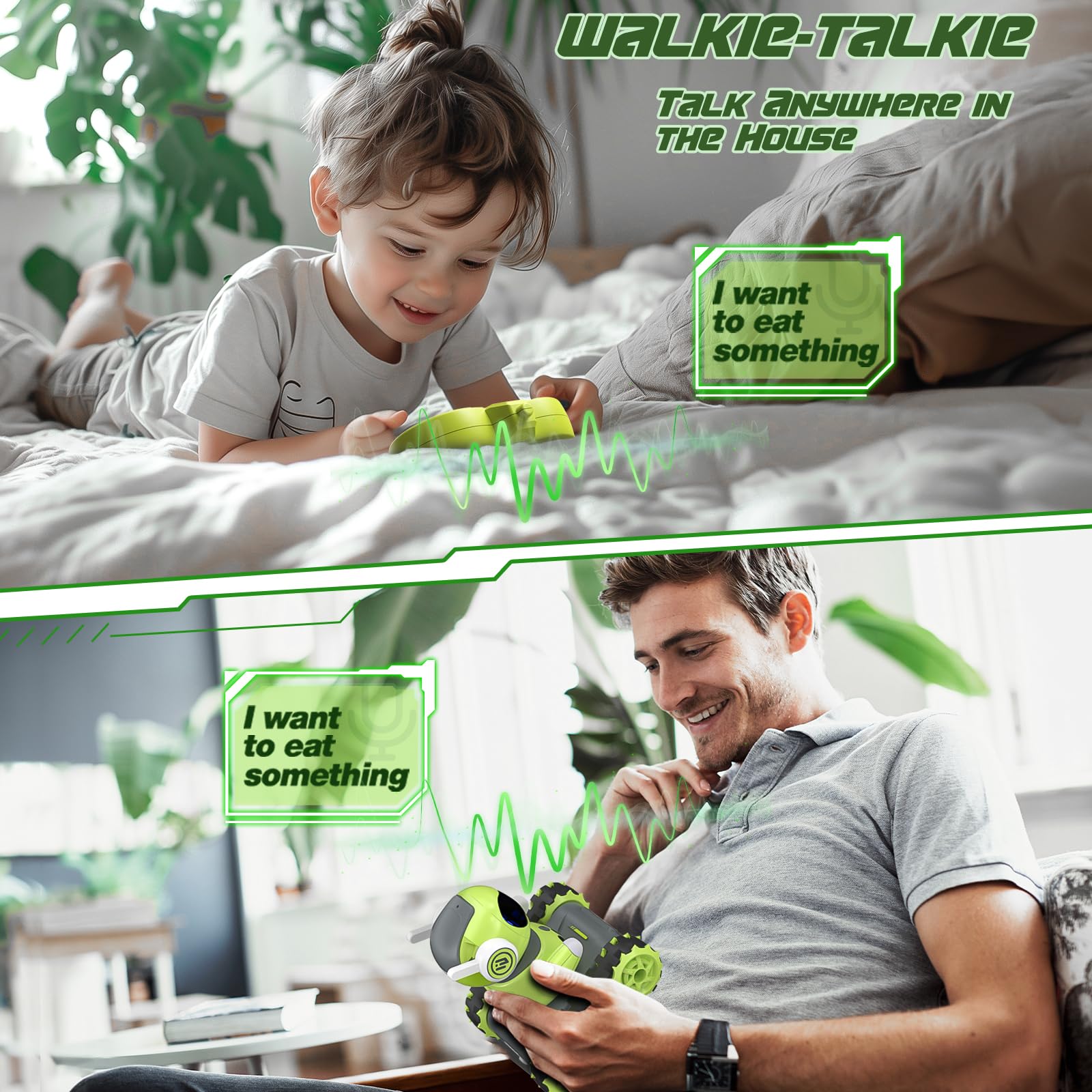 Foto 5 pulgar | Robot De Juguete Deerc Emo Con Mando A Distancia Walkie Talkie De 5 A 7 Años - Venta Internacional.