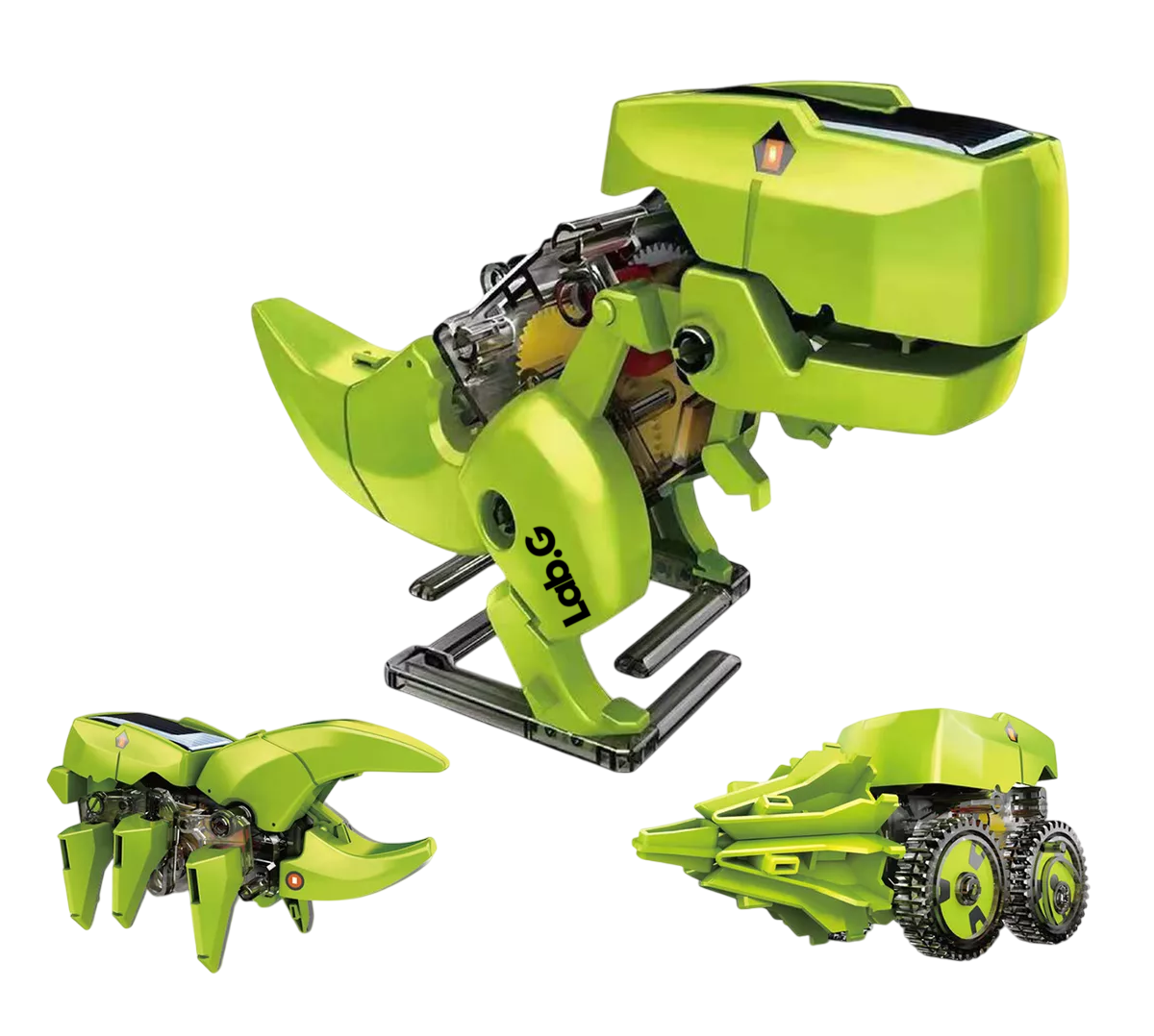 Dinosaurio Robot Solar Juguetes Verde