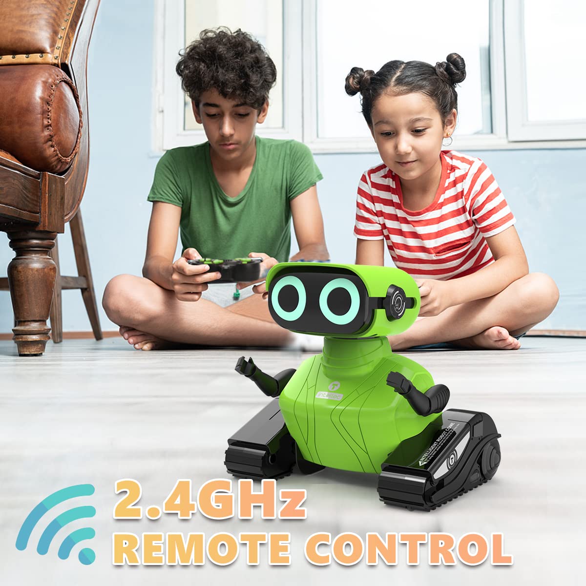 Foto 4 pulgar | Robot Toy Gilobaby Con Ojos Led Con Control Remoto Para Niños De Más De 3 Años - Venta Internacional.