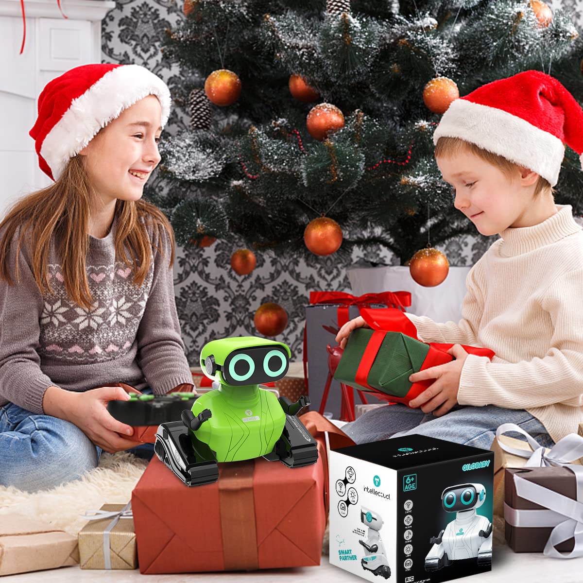 Foto 8 pulgar | Robot Toy Gilobaby Con Ojos Led Con Control Remoto Para Niños De Más De 3 Años - Venta Internacional.