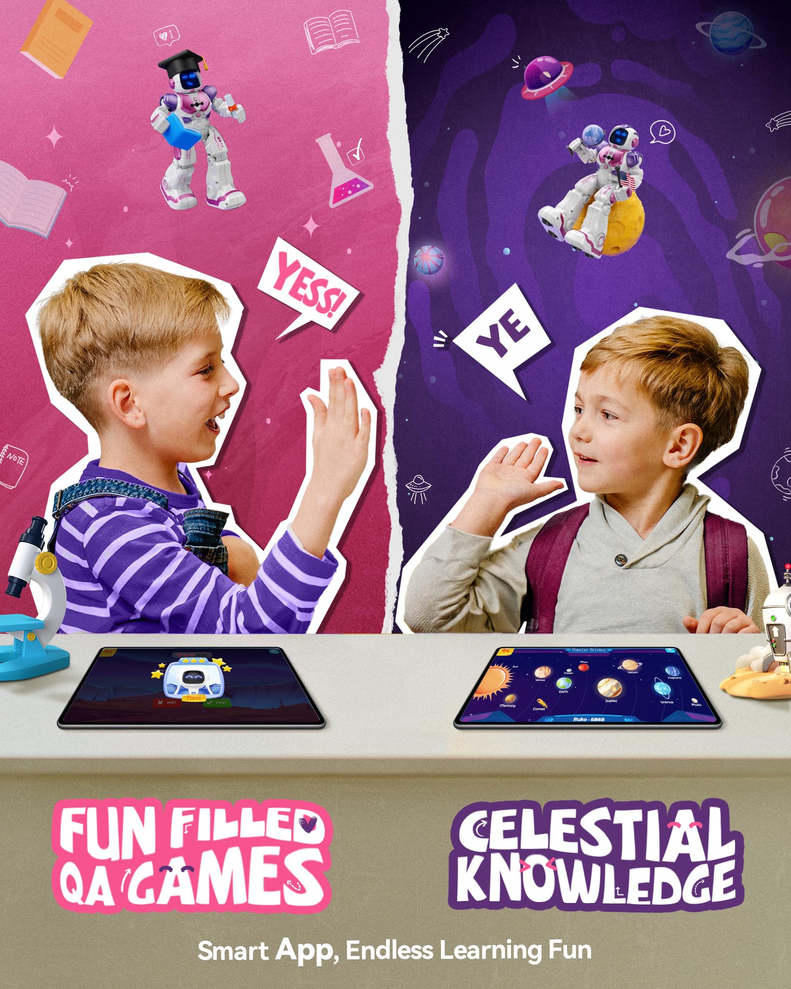 Foto 4 pulgar | Robot Toy Ruko 6088 Dancing For Girls With App Control Pink - Venta Internacional.