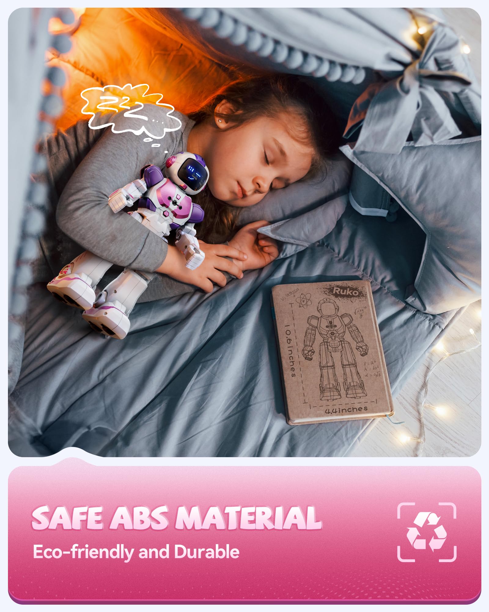 Foto 7 | Robot Toy Ruko 6088 Dancing For Girls With App Control Pink - Venta Internacional.