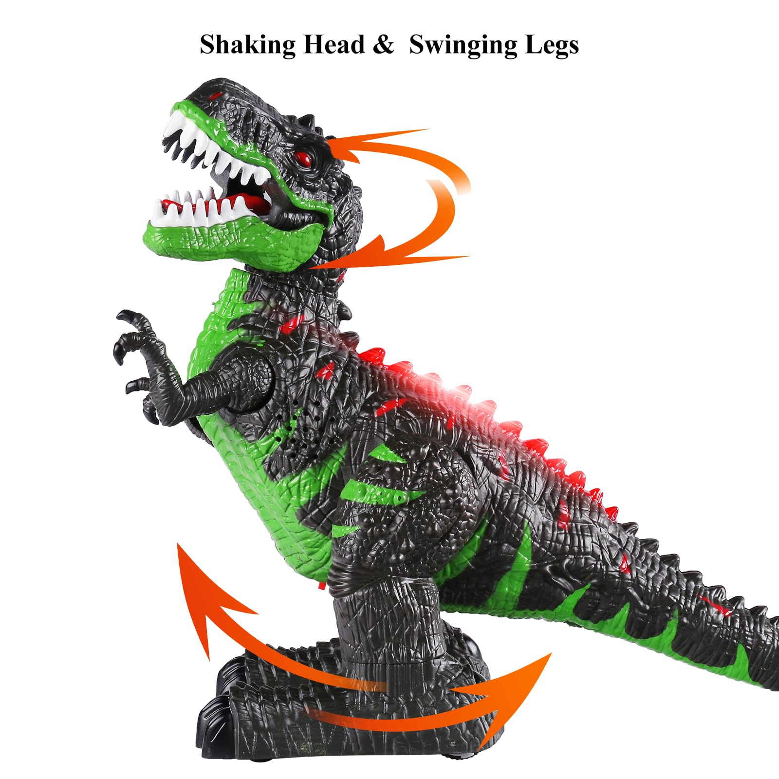 Foto 7 pulgar | Juguete De Dinosaurio Temi Con Control Remoto Para Niños De 3 A 8 Años Con Luz - Venta Internacional.
