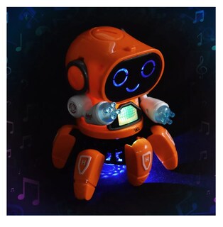 Foto 2 | Juguete Robot Bailarín Con Luces Y Sonido Naranja