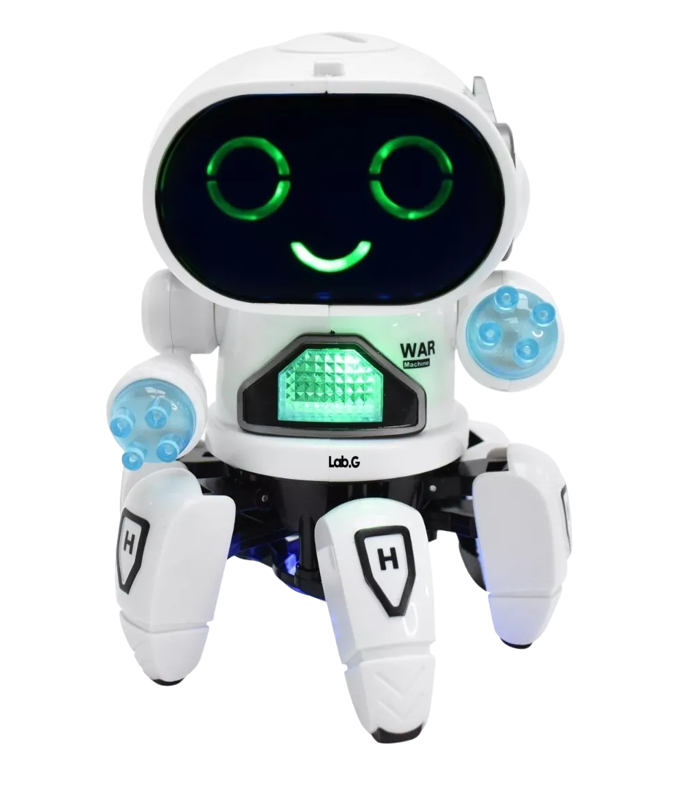 Juguete Robot Bailarín Con Luces Y Sonido Blanco