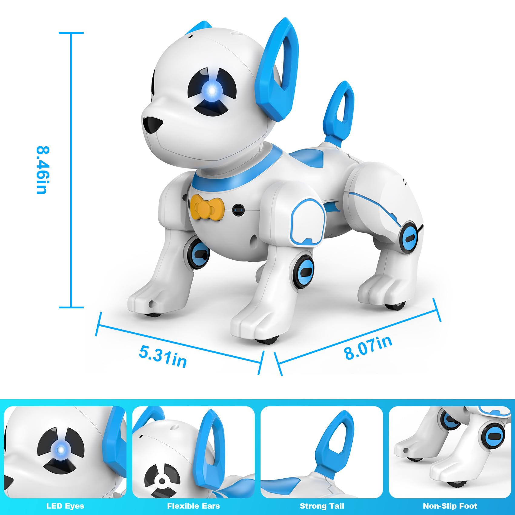 Foto 7 pulgar | Juguete Robótico Para Perros Con Control Remoto Supireo Programable Para Niños - Venta Internacional.