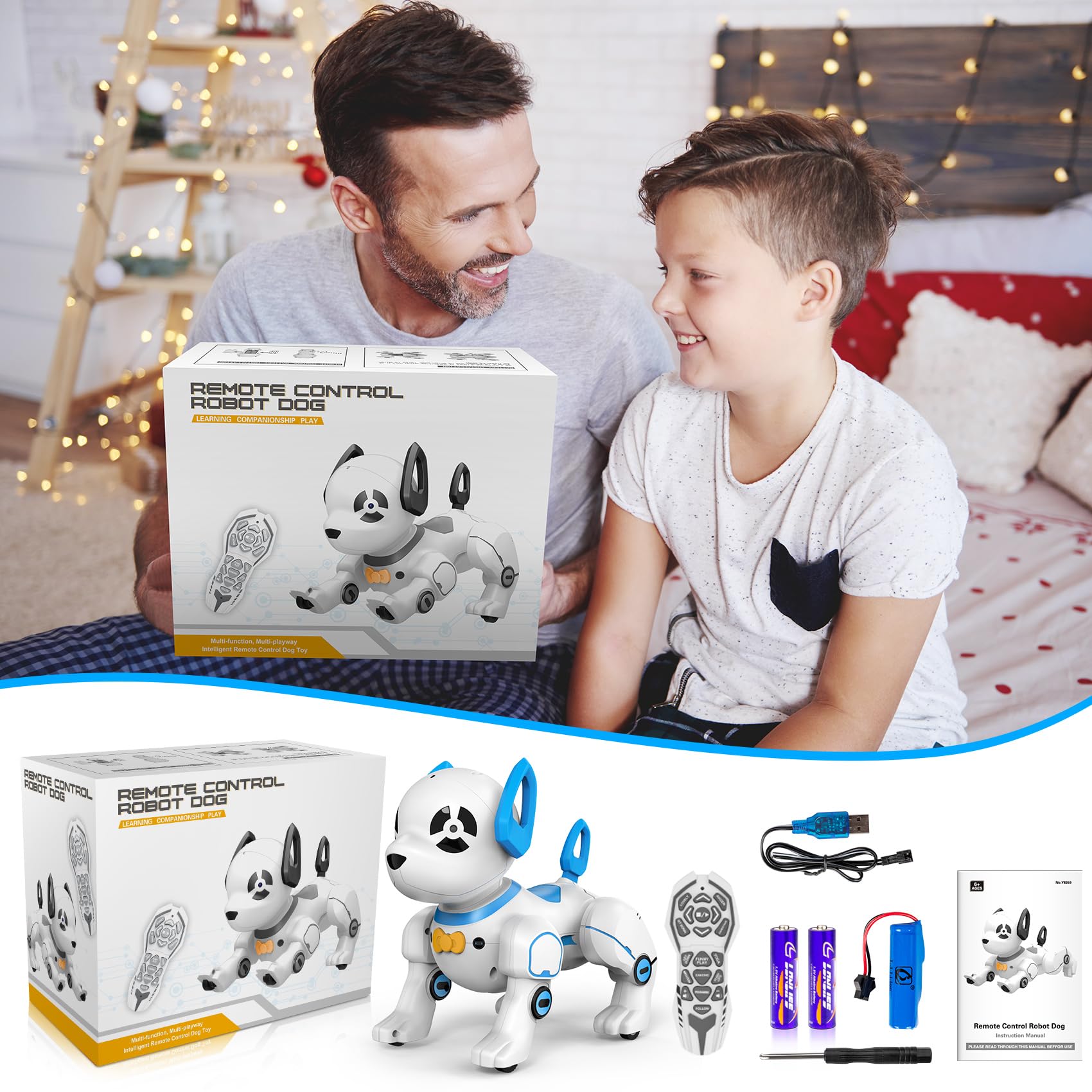 Foto 7 | Juguete Robótico Para Perros Con Control Remoto Supireo Programable Para Niños - Venta Internacional.