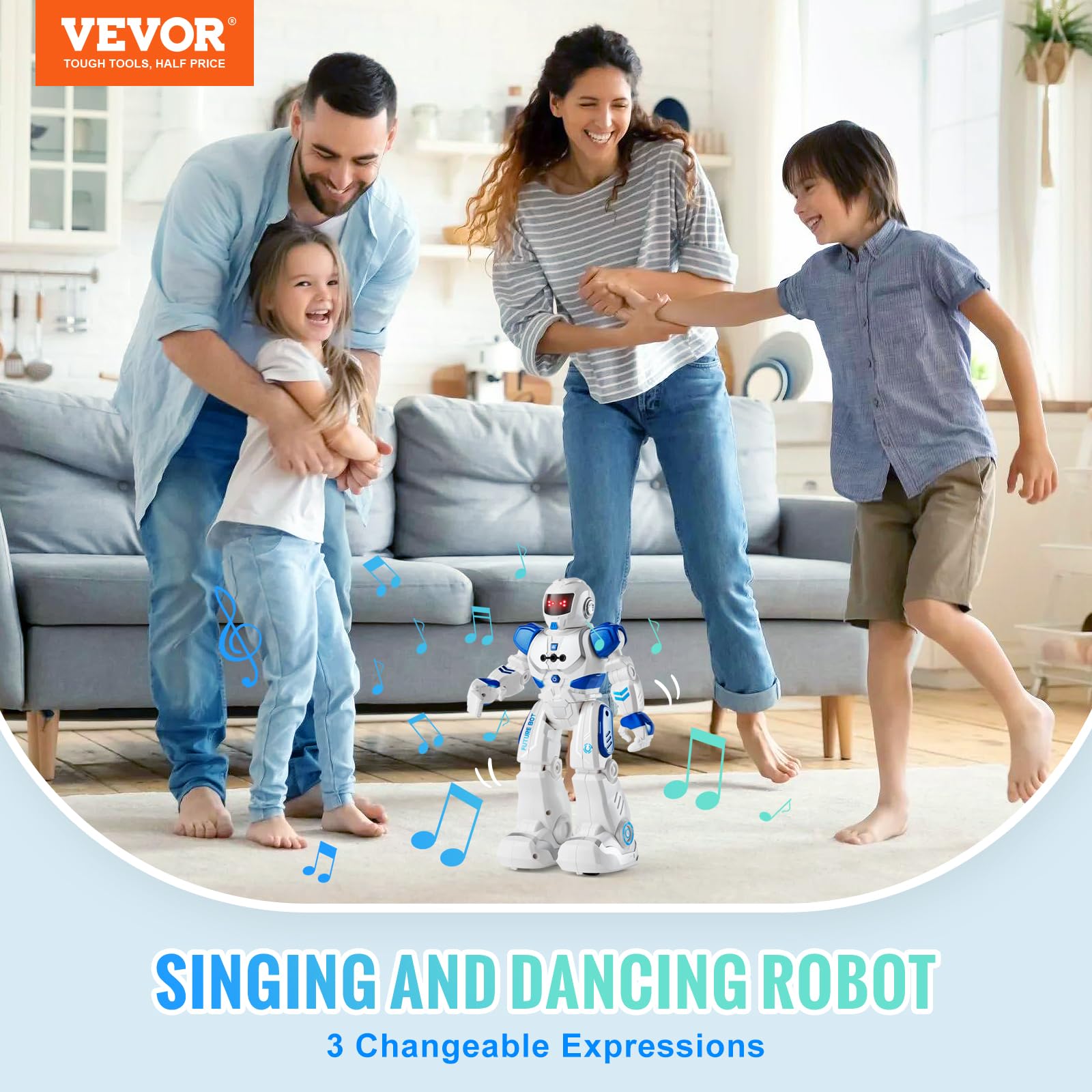 Foto 2 | Robot Rc De Juguete Vevor Con Sensor De Gestos Programable Para Niños Mayores De 3 Años - Venta Internacional.