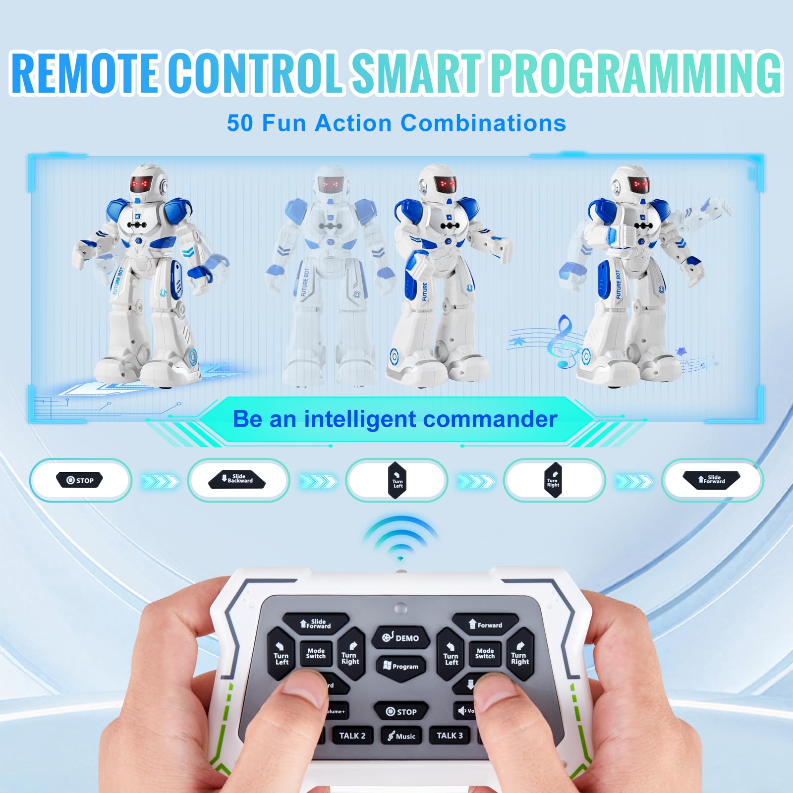 Foto 3 | Robot Rc De Juguete Vevor Con Sensor De Gestos Programable Para Niños Mayores De 3 Años - Venta Internacional.