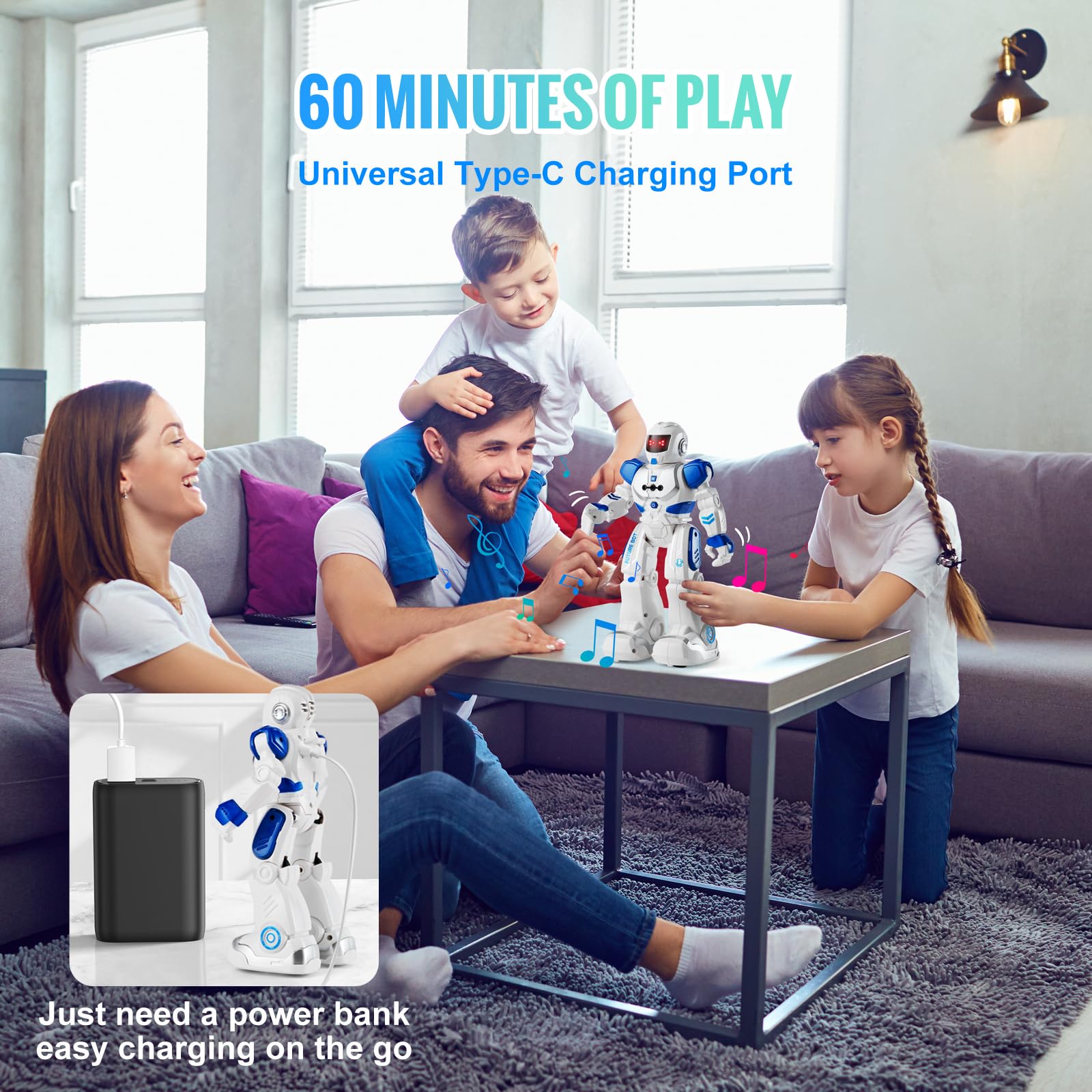 Foto 6 pulgar | Robot Rc De Juguete Vevor Con Sensor De Gestos Programable Para Niños Mayores De 3 Años - Venta Internacional.