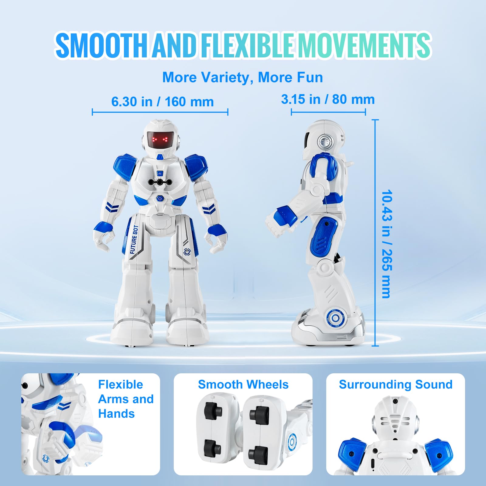 Foto 7 pulgar | Robot Rc De Juguete Vevor Con Sensor De Gestos Programable Para Niños Mayores De 3 Años - Venta Internacional.