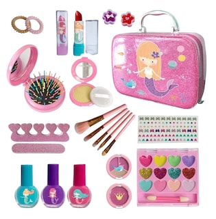 Foto 1 | Juego de Maquillaje para Niñas Lavable 24 Piezas Rosa