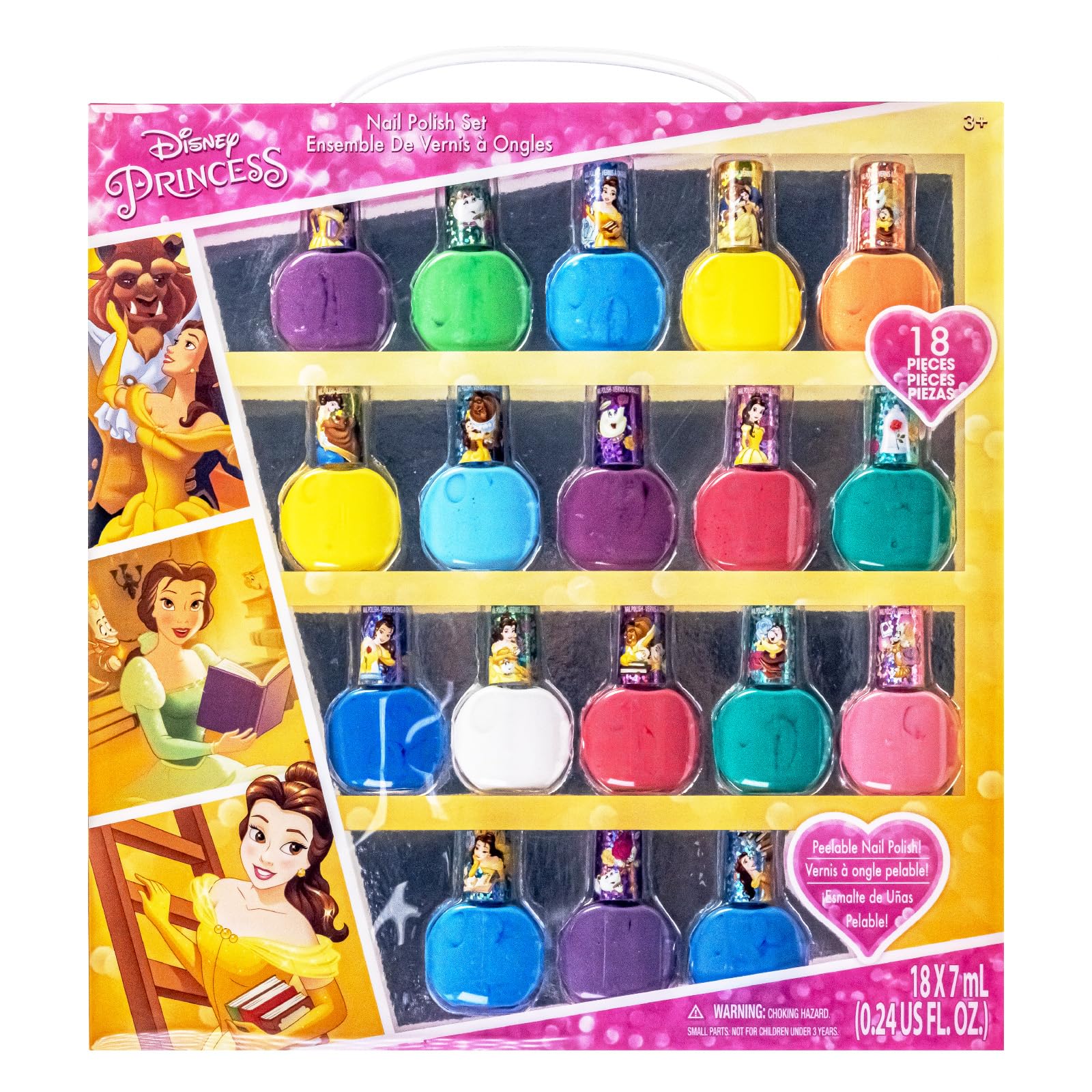 Foto 2 pulgar | Set de Esmaltes de Uñas Townley Girl Disney Princesa Bella 18 Botellas - Venta Internacional