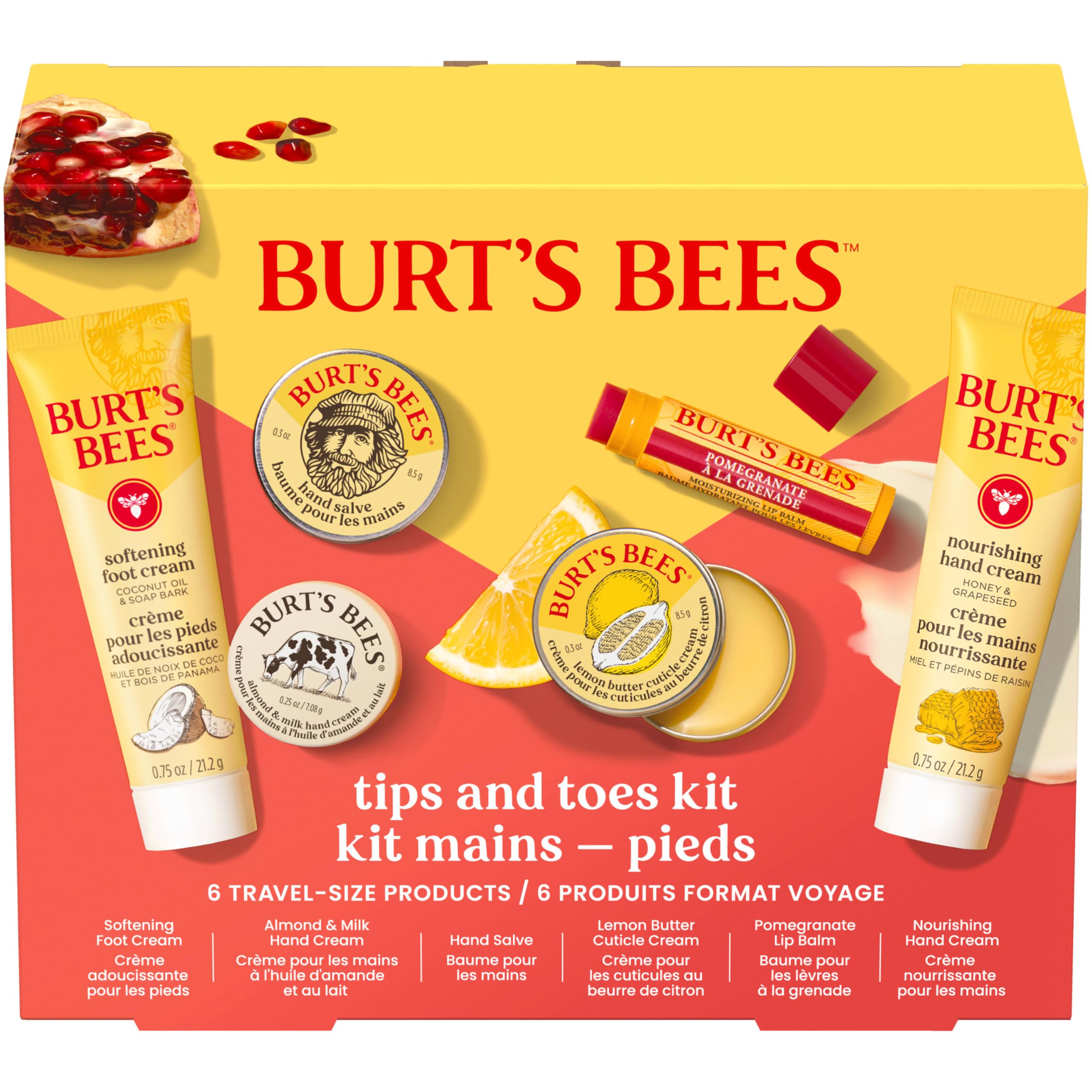 Foto 2 pulgar | Set de Regalo Burt's Bees para Puntas y Dedos de los Pies 6 Piezas - Venta Internacional