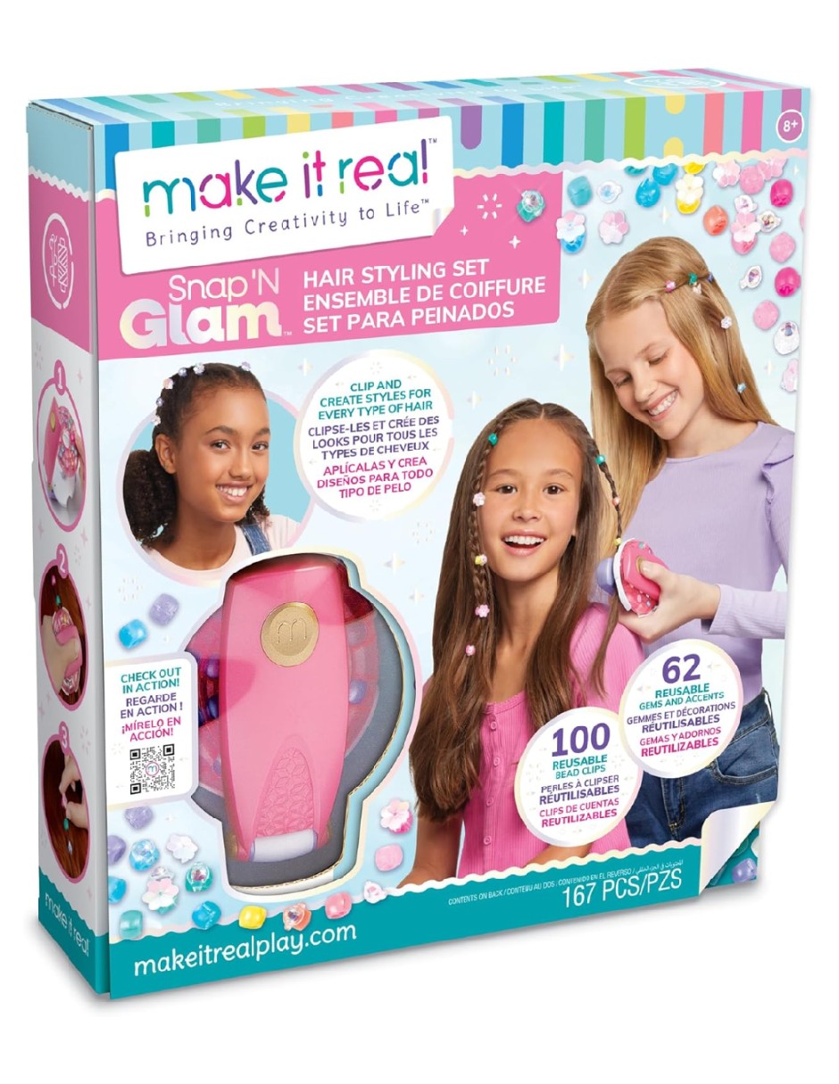 Foto 2 pulgar | Juego de Accesorios para Cabello Make It Real Snap 'N Glam