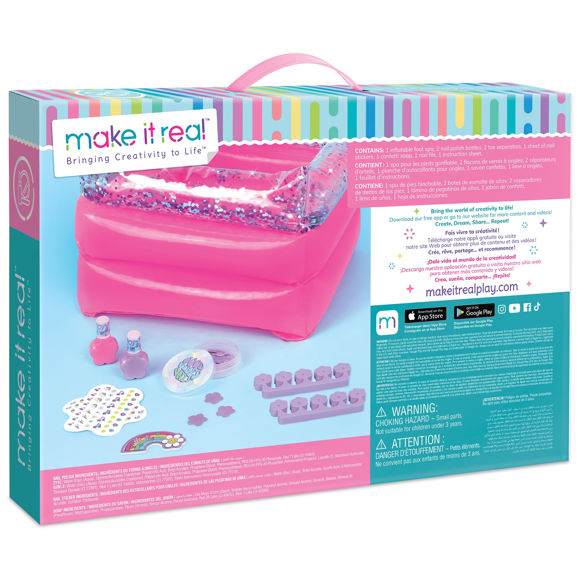 Foto 3 pulgar | Set De Spa Make It Real Mima Yourself Con Baño Inflable Para Pies - Venta Internacional.