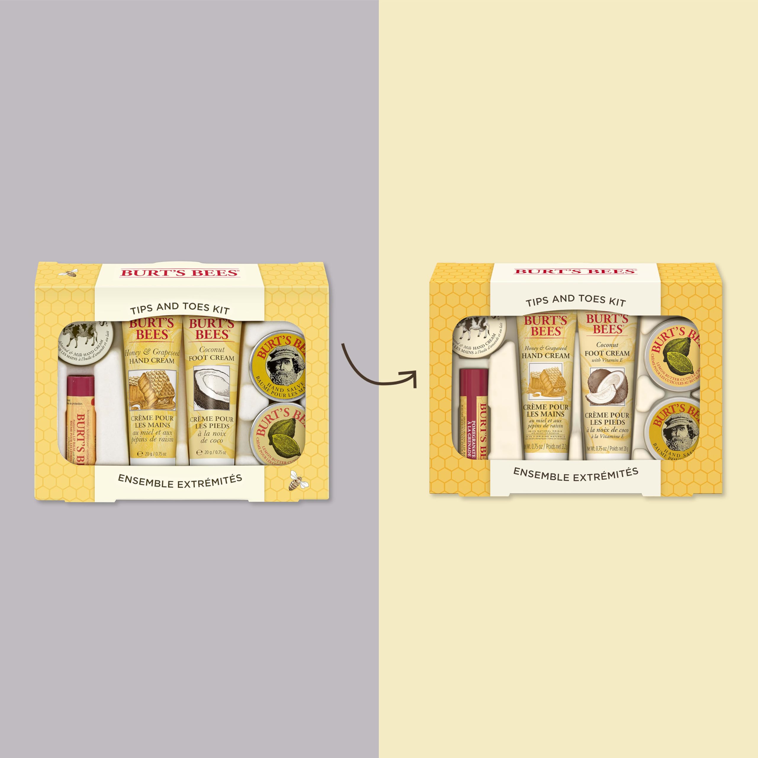 Foto 2 | Set De Regalo Burt's Bees Tips And Toes Con 6 Productos De Tamaño De Viaje - Venta Internacional.