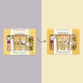 Foto 2 | Set De Regalo Burt's Bees Tips And Toes Con 6 Productos De Tamaño De Viaje - Venta Internacional.