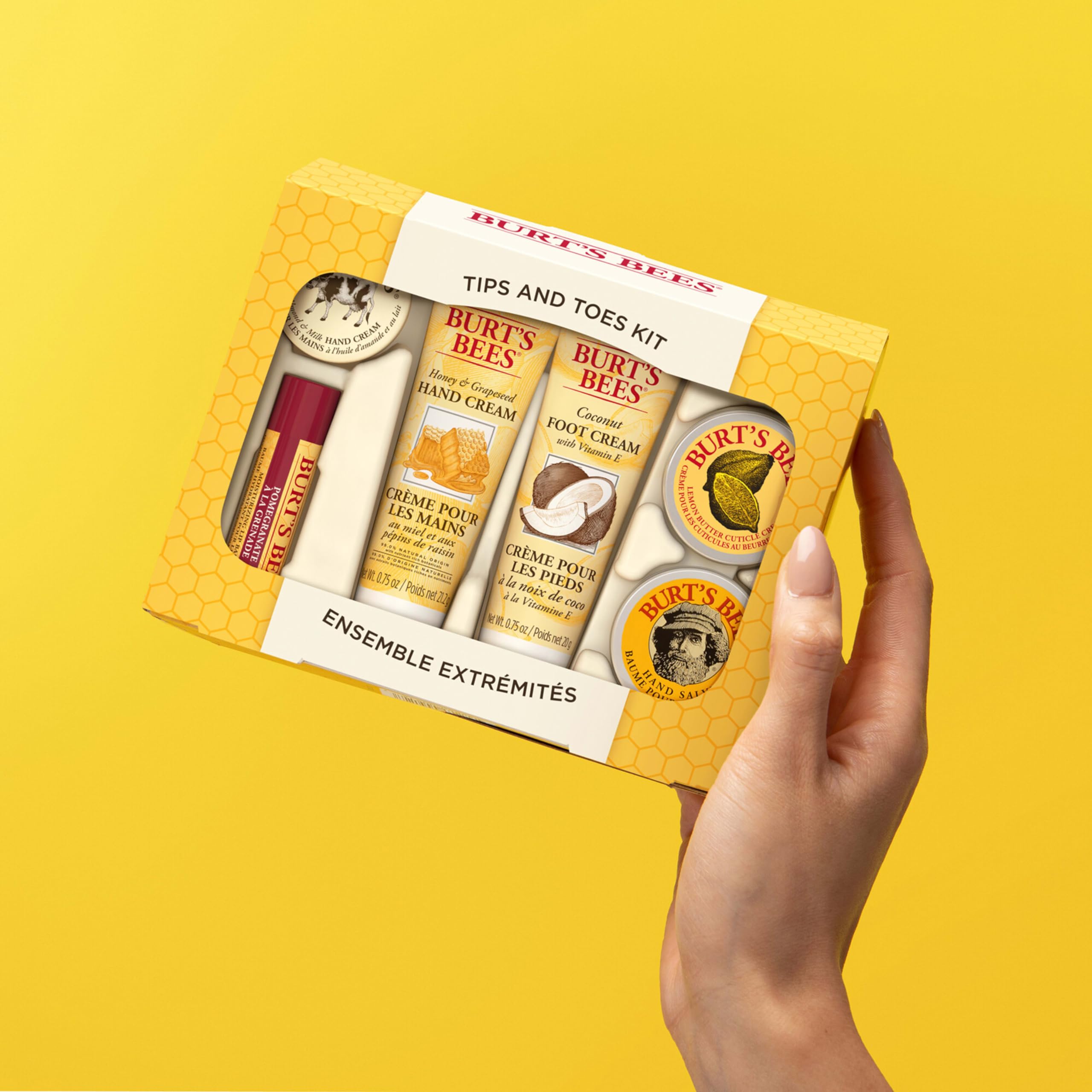 Foto 5 pulgar | Set De Regalo Burt's Bees Tips And Toes Con 6 Productos De Tamaño De Viaje - Venta Internacional.