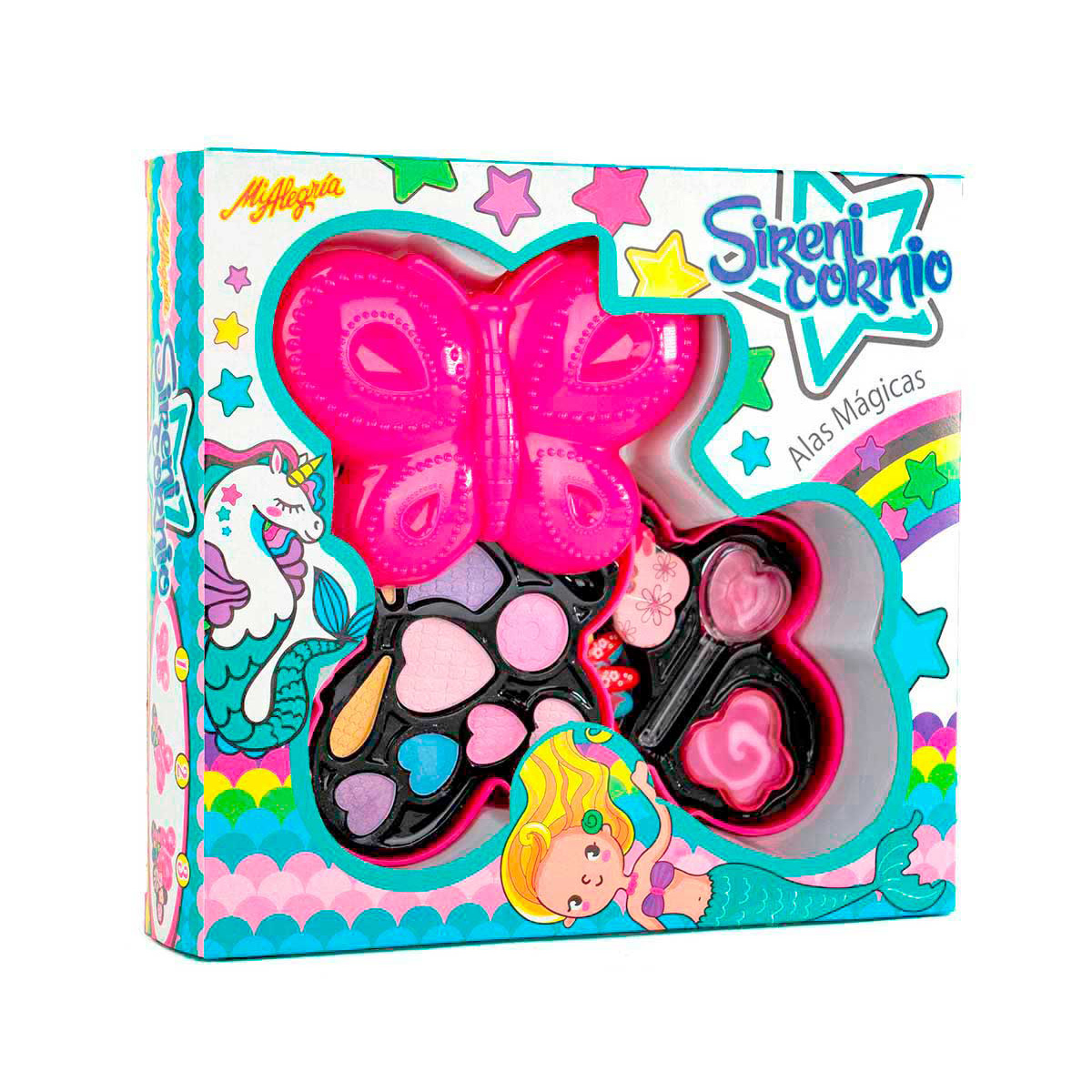 Estuche De Maquillaje Sirenicornio Alas Mágicas Mi Alegría