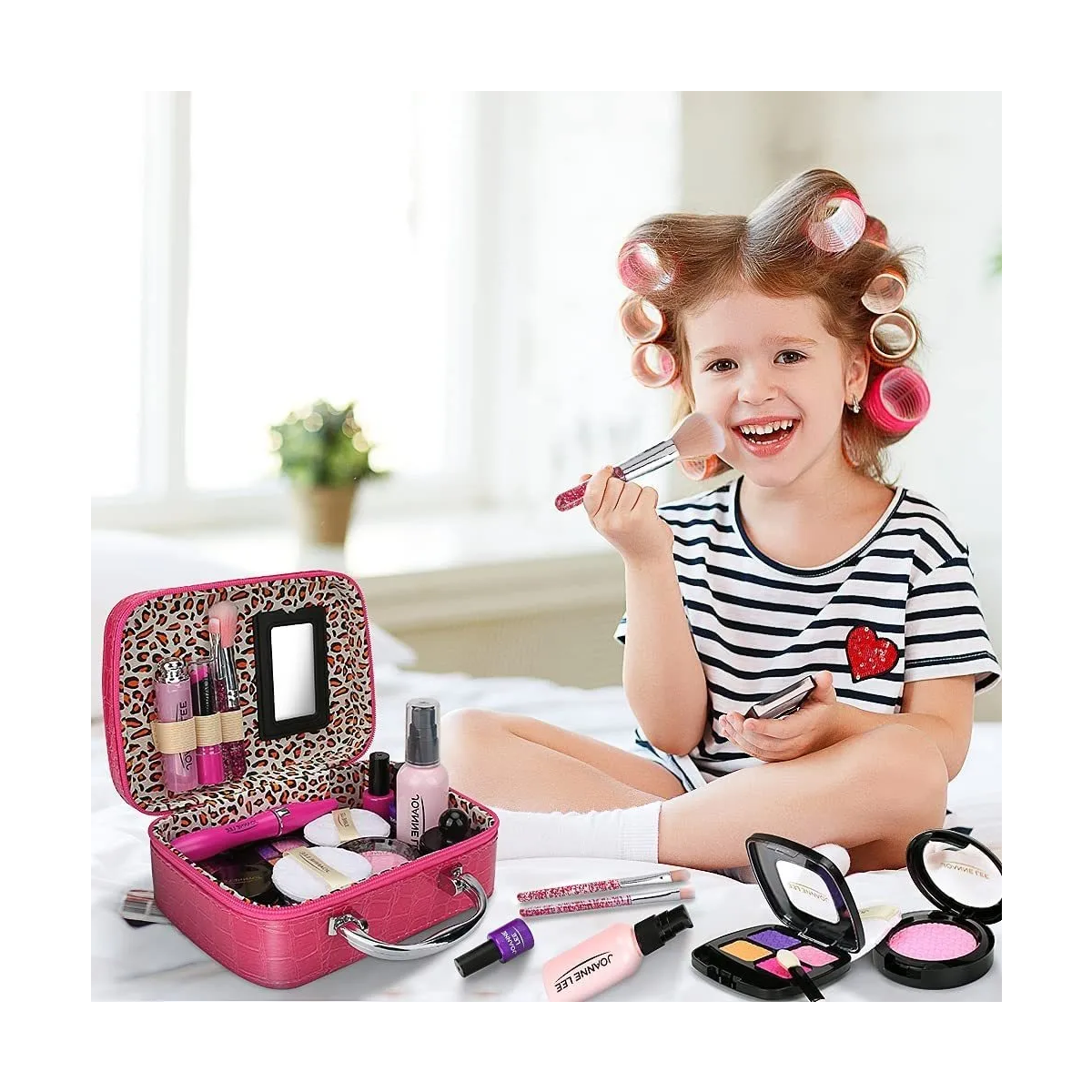 Foto 4 pulgar | Estuche De Juguete Maquillaje Belleza Niña Lab.g Rosa