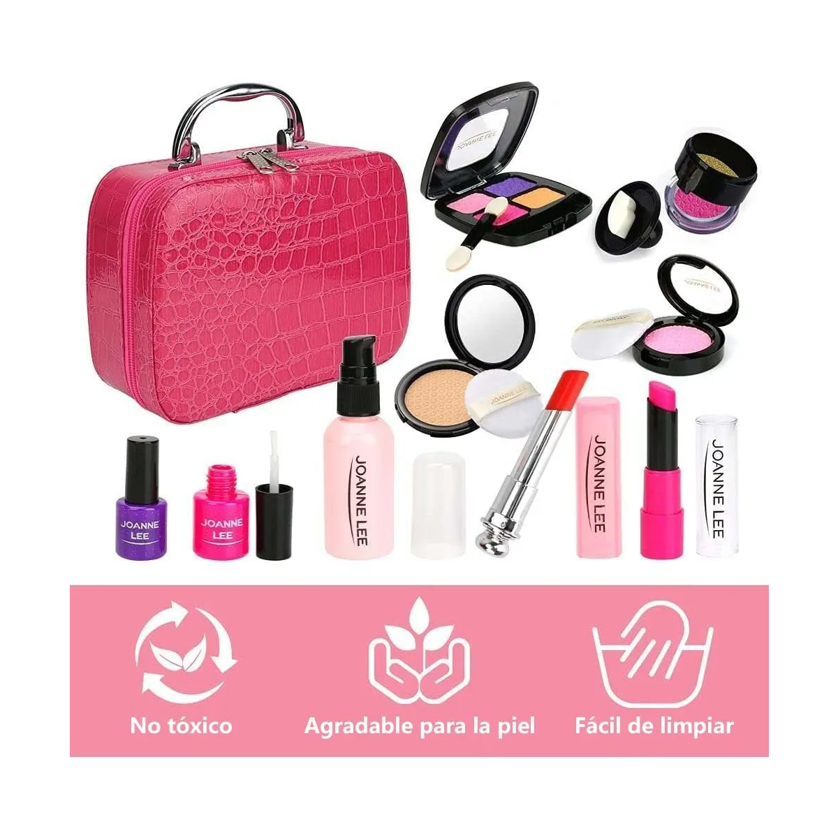 Foto 5 pulgar | Estuche De Juguete Maquillaje Belleza Niña Lab.g Rosa