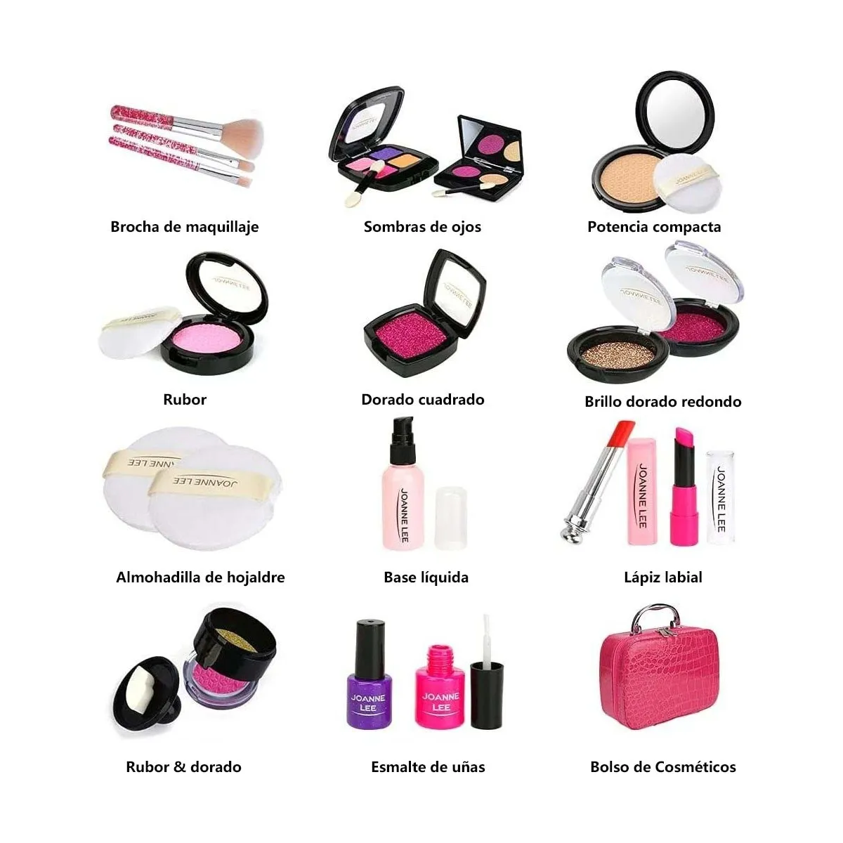 Foto 5 | Estuche De Juguete Maquillaje Belleza Niña Lab.g Rosa