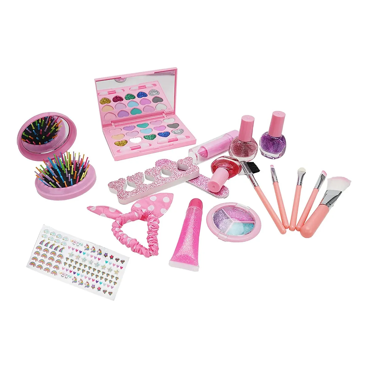 Foto 3 pulgar | Juego Bisuteria Maquillaje Lavable No Tóxico Para Niñas Lab.g Multicolor