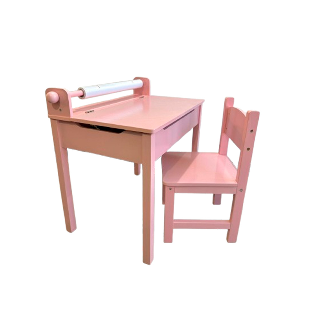 Foto 2 pulgar | Escritorio de Madera Rosa para Niña