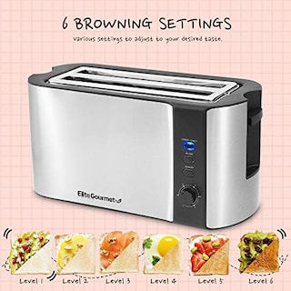Foto 6 | Venta Internacional-Tostadora Elite Gourmet de 4 Rebanadas