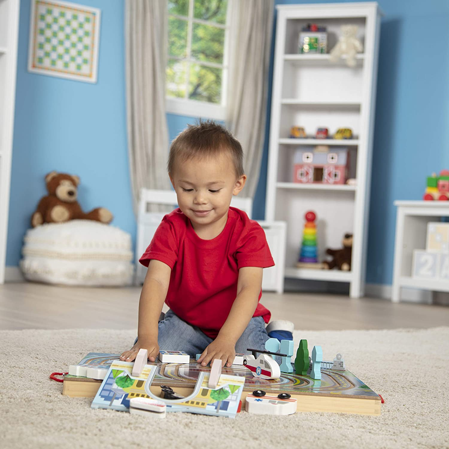 Foto 8 pulgar | Mesa de Juego de Madera con Vías y Vehículos de Melissa & Doug - Venta Internacional