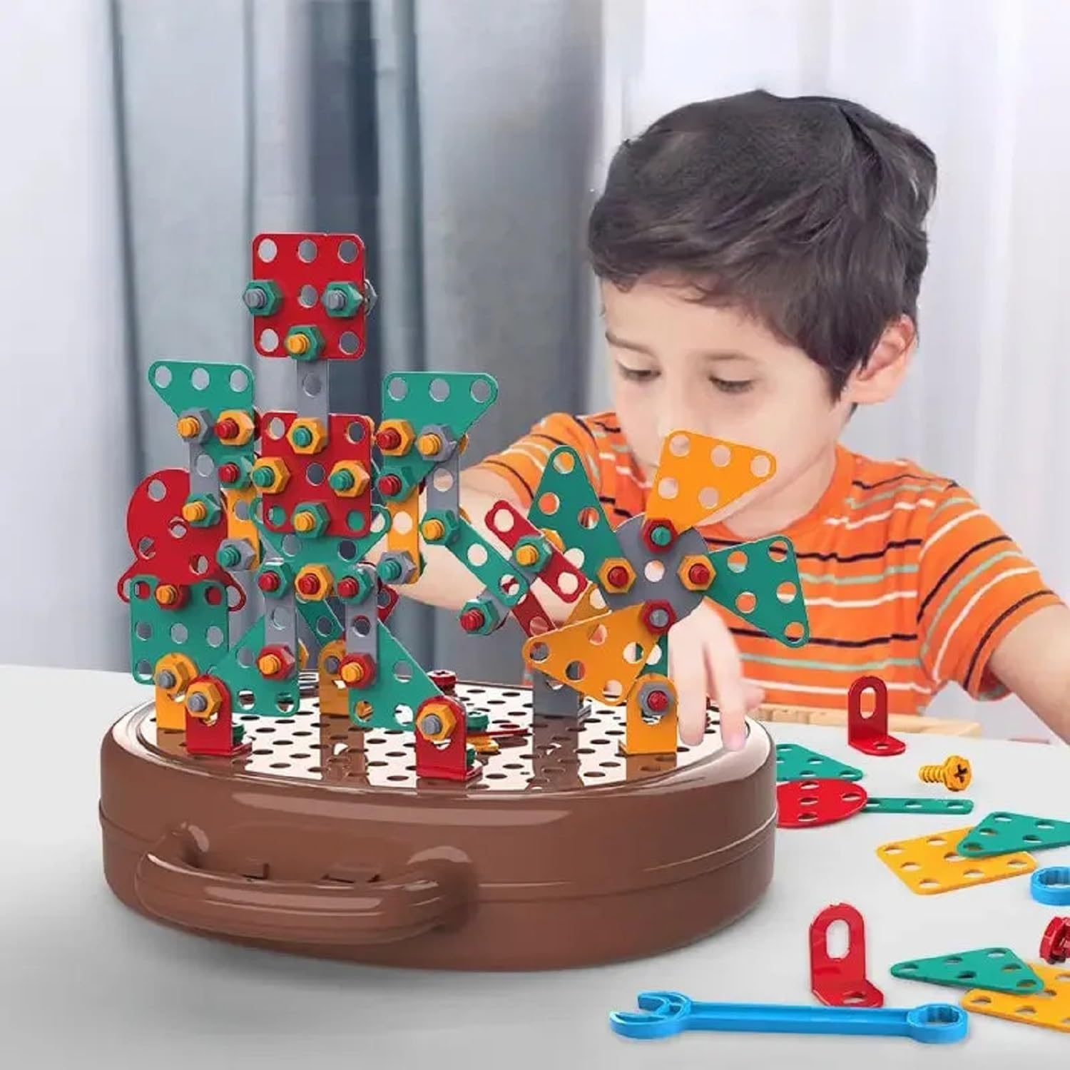 Foto 4 pulgar | Caja de Herramientas de Juguete Keolaa Magic Montessori Play con Taladro Eléctrico - Venta Internacional