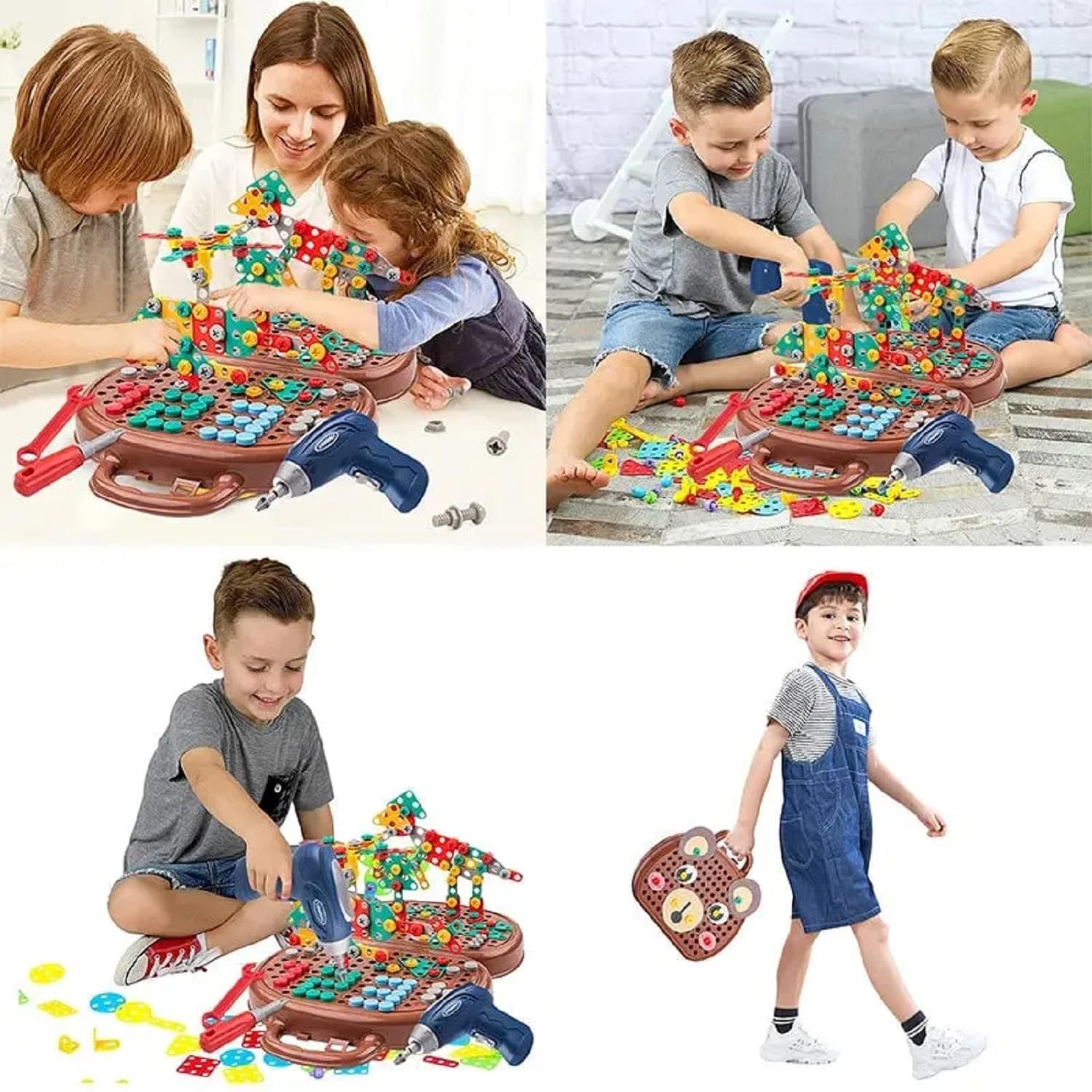 Foto 5 pulgar | Caja de Herramientas de Juguete Keolaa Magic Montessori Play con Taladro Eléctrico - Venta Internacional