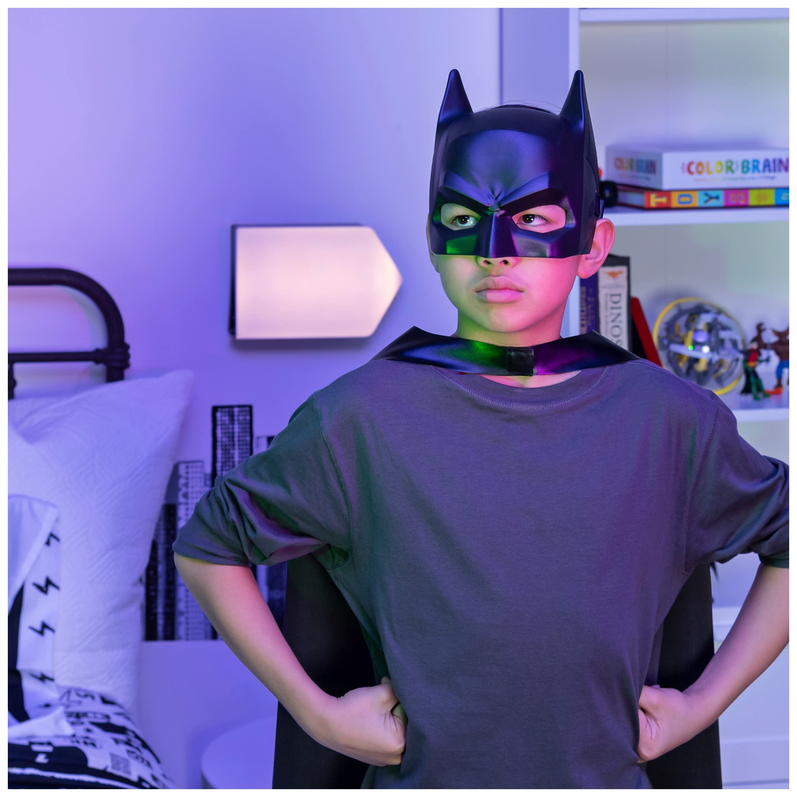 Foto 4 pulgar | Set De Disfraces Con Capa Y Máscara De Batman De Dc Comics Para Niños Mayores De 4 Años - Venta Internacional.