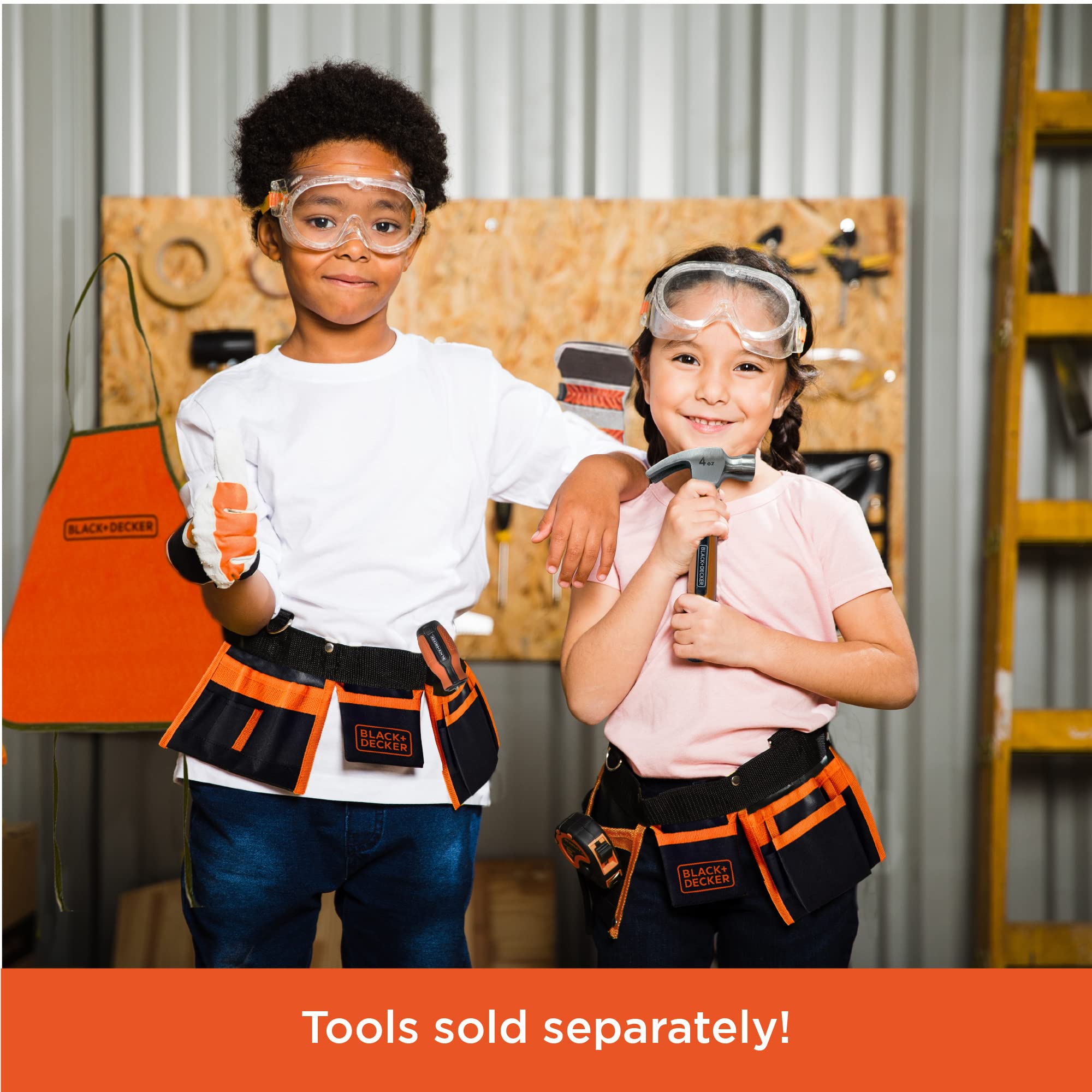 Foto 6 pulgar | Cinturón De Herramientas Black & Decker Para Niños Con Correa Ajustable Para Juegos De Simulación - Venta Internacion