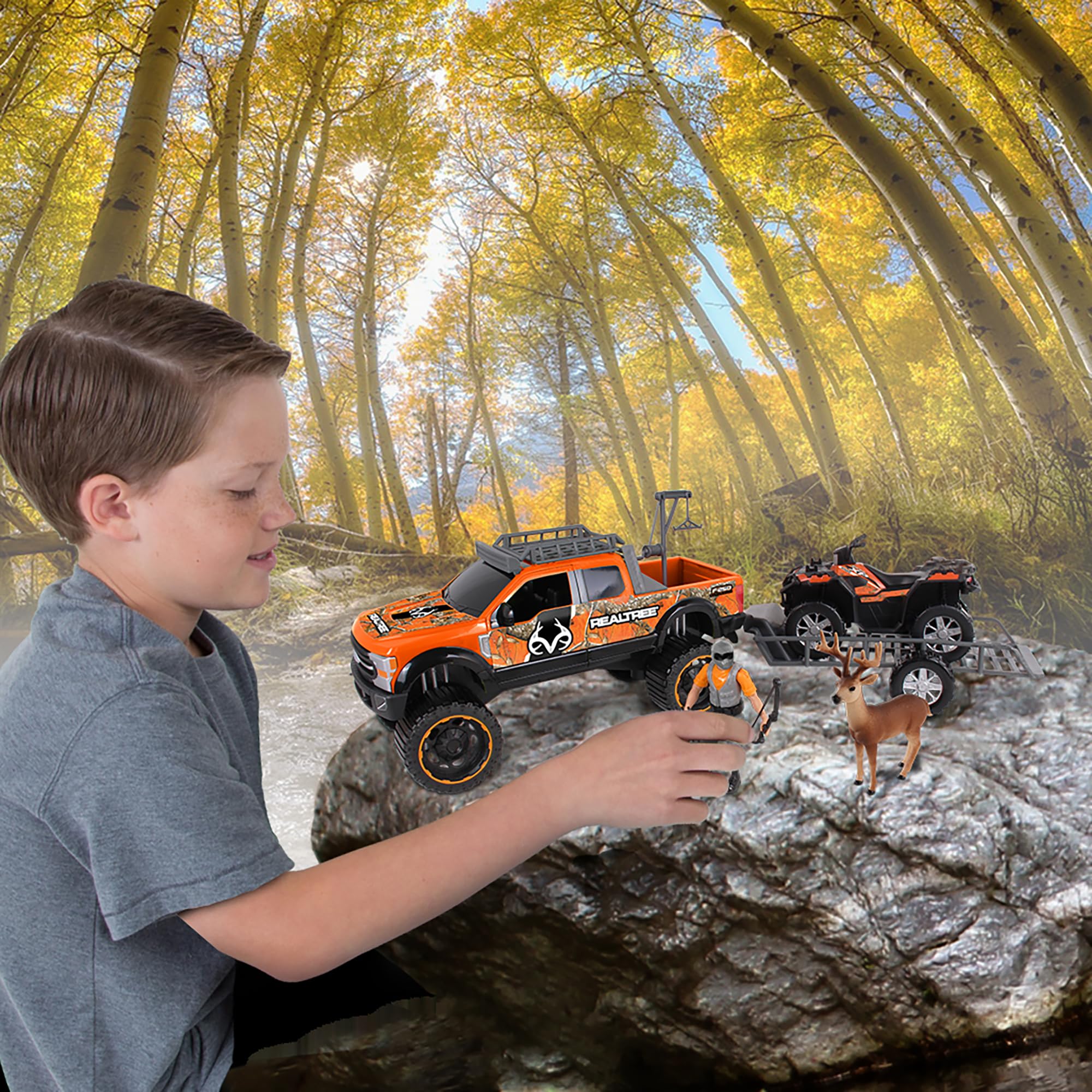 Foto 4 pulgar | Playset Nkok Realtree A Escala 1/18 Con Ford F-250 Super Duty - Venta Internacional.