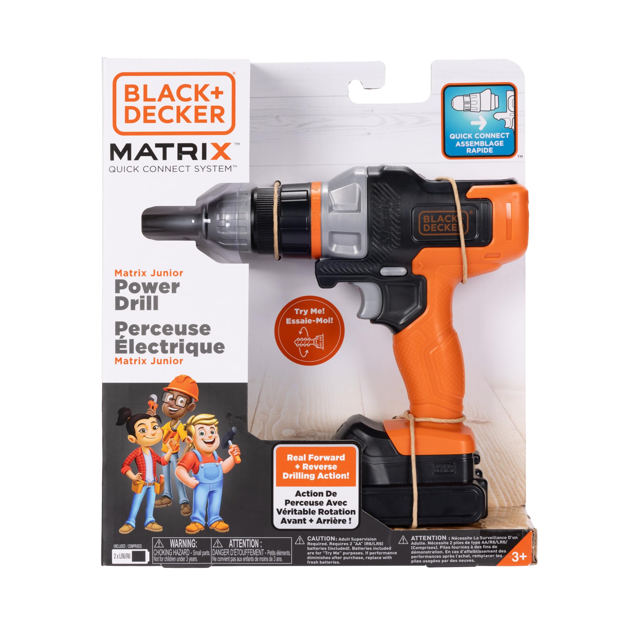 Foto 2 pulgar | Taladro Eléctrico De Juguete Black+decker Matrix Jr. Niños Con Luz Led - Venta Internacional.