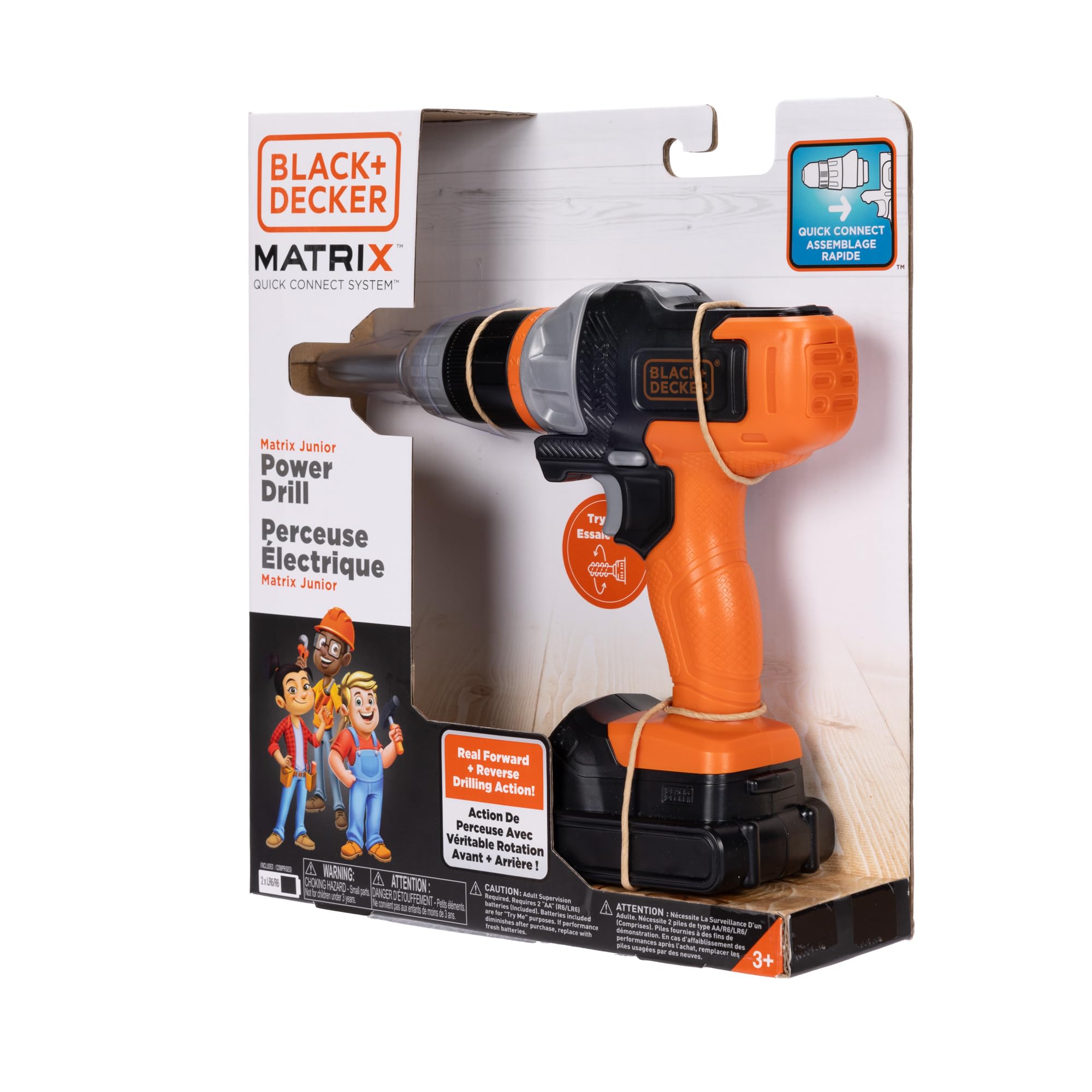 Foto 3 pulgar | Taladro Eléctrico De Juguete Black+decker Matrix Jr. Niños Con Luz Led - Venta Internacional.