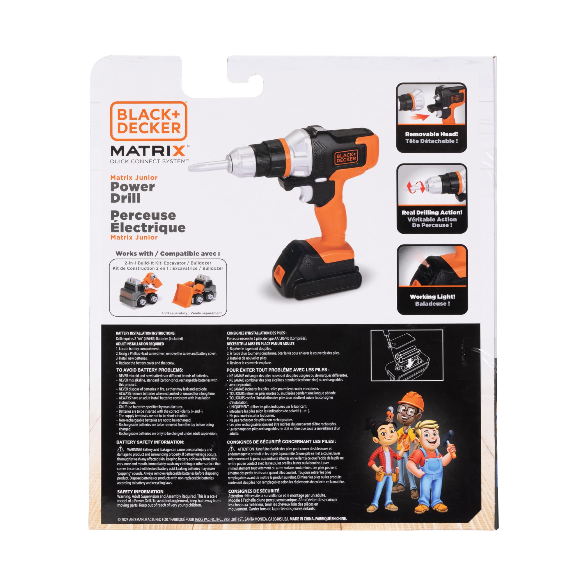Foto 4 pulgar | Taladro Eléctrico De Juguete Black+decker Matrix Jr. Niños Con Luz Led - Venta Internacional.