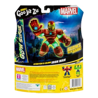 Foto 3 | Figura De Acción Heroes Of Goo Jit Zu Glow Surge Iron Man - Venta Internacional.
