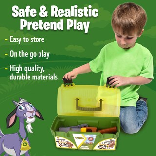 Foto 2 | Caja De Herramientas Construction Playset John Deere Deluxe, 18 Piezas - Venta Internacional.