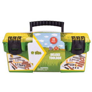 Foto 6 | Caja De Herramientas Construction Playset John Deere Deluxe, 18 Piezas - Venta Internacional.