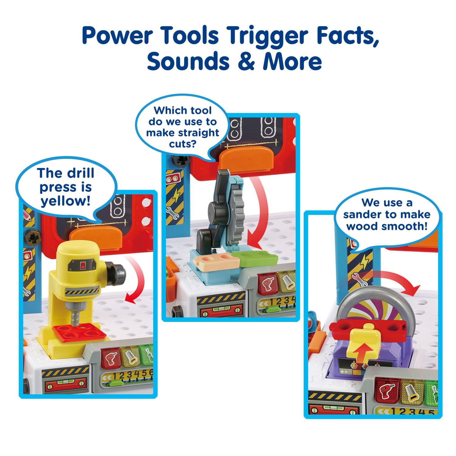 Foto 5 pulgar | Workbench Vtech Drill And Learn para Niños De Más De 3 Años Con Herramientas - Venta Internacional