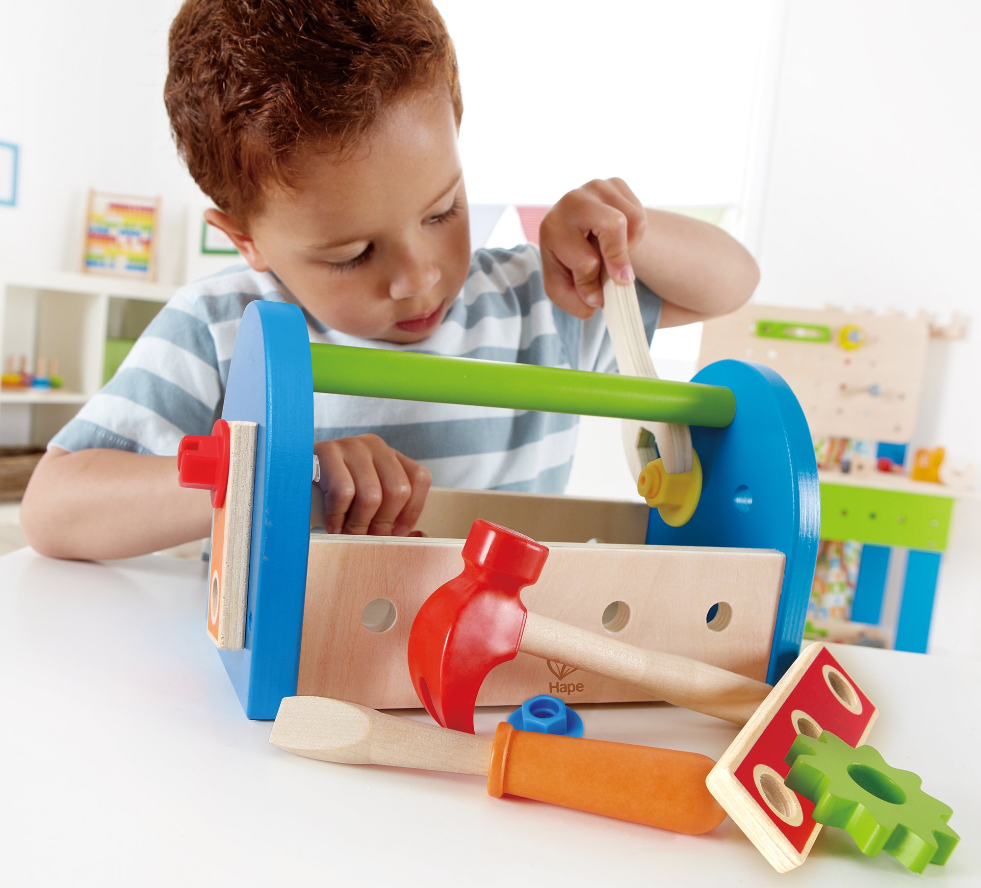 Foto 3 pulgar | Juego De Herramientas Hape Fix It De Madera, 14 Piezas, Para Niños Mayores De 3 Años - Venta Internacional.