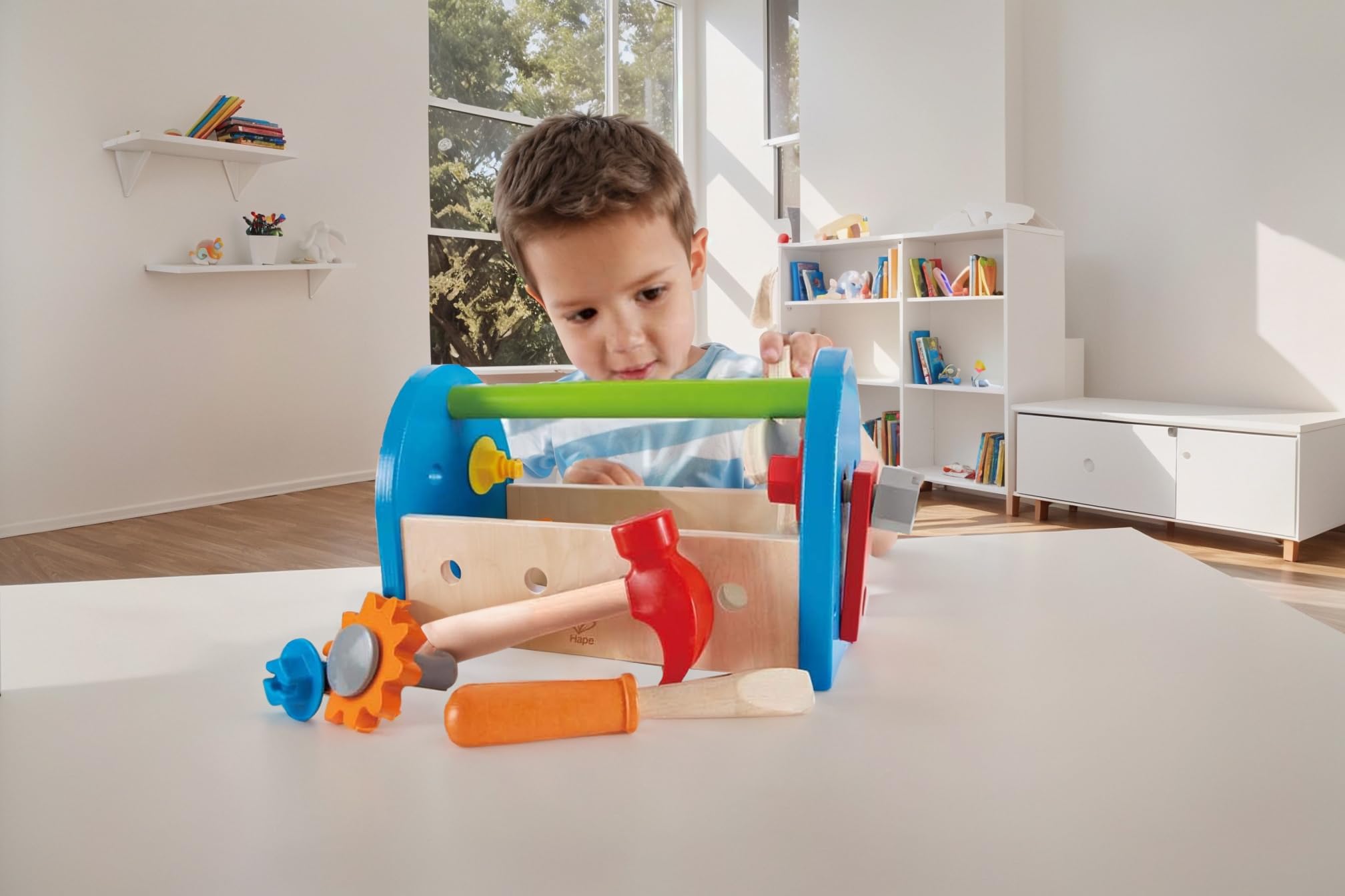 Foto 8 pulgar | Juego De Herramientas Hape Fix It De Madera, 14 Piezas, Para Niños Mayores De 3 Años - Venta Internacional.
