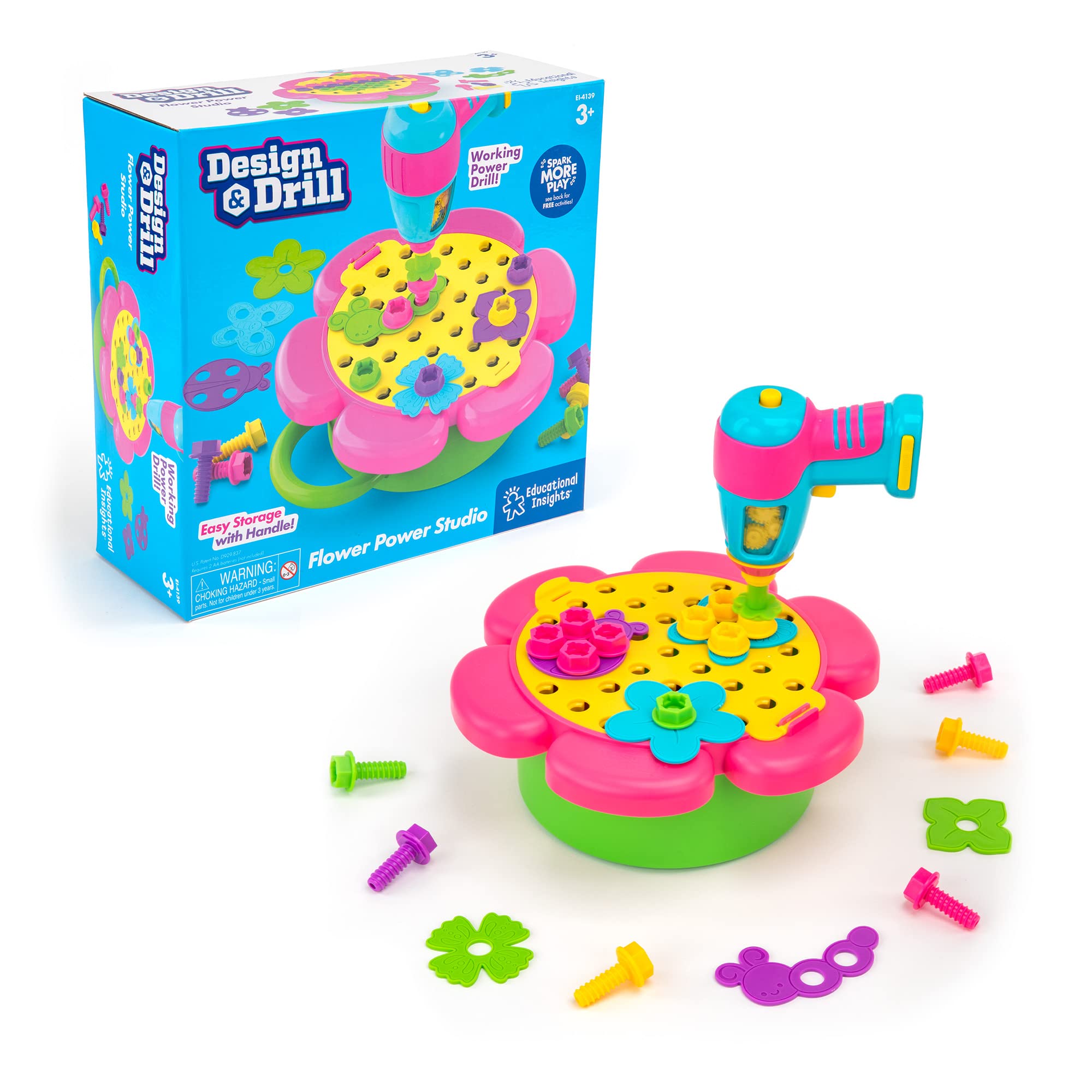 Foto 2 pulgar | Drill Toy Educational Insights Design & Drill Flower Power - Venta Internacional