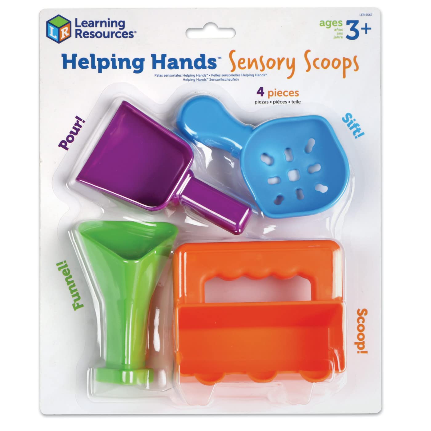 Foto 2 pulgar | Recursos De Aprendizaje De Sensory Scoops Helping Hands, 4 Piezas, Más De 3 Años - Venta Internacional.